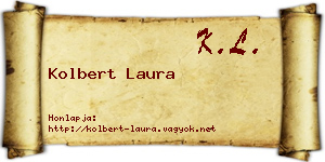 Kolbert Laura névjegykártya